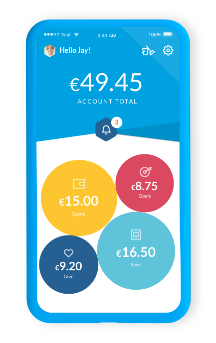 Rooster Money pocket money app.