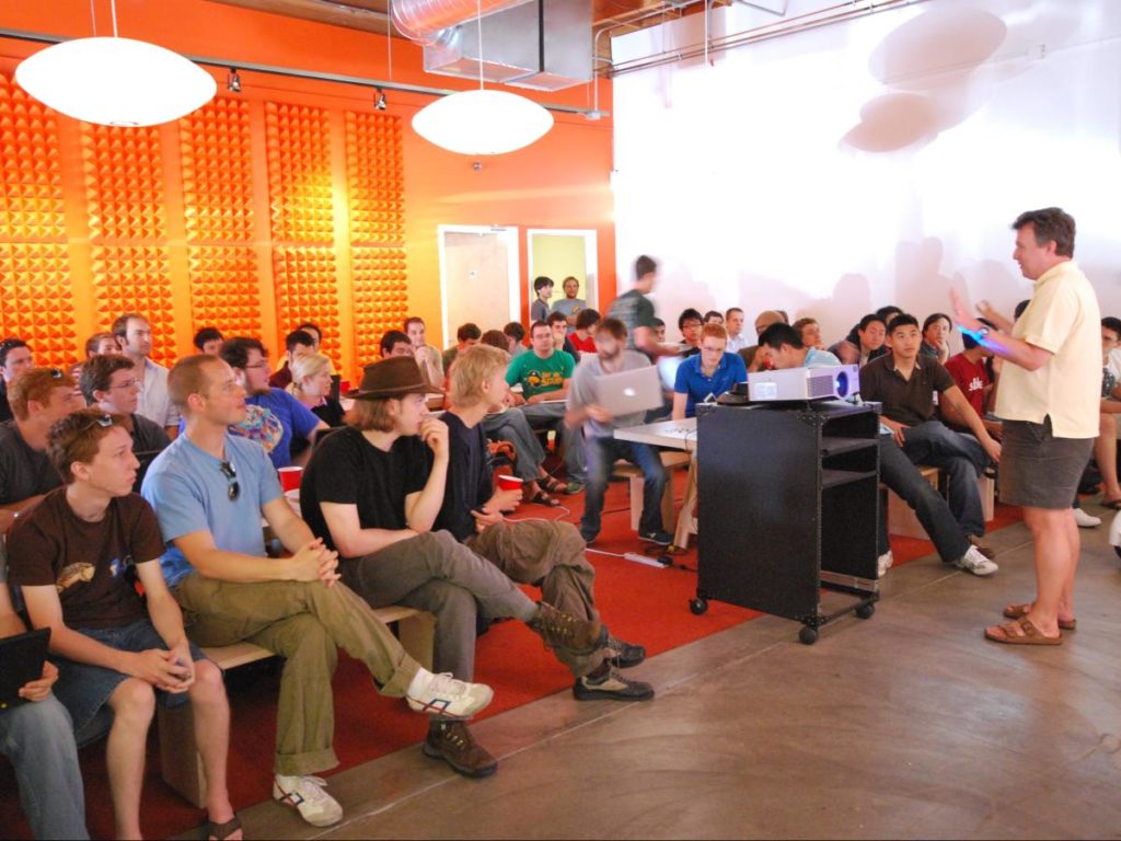 Co-founder Paul Graham talking about Prototype Day at Y Combinator Summer 2009 (Image source: Wikipedia)